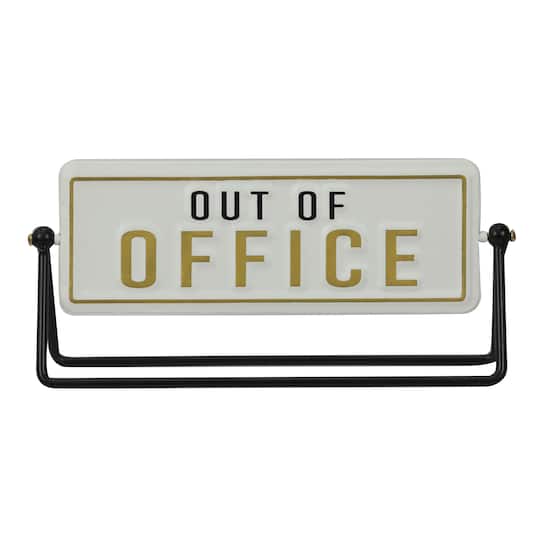 9&#x22; Office Metal Tabletop Flip Sign by Ashland&#xAE;